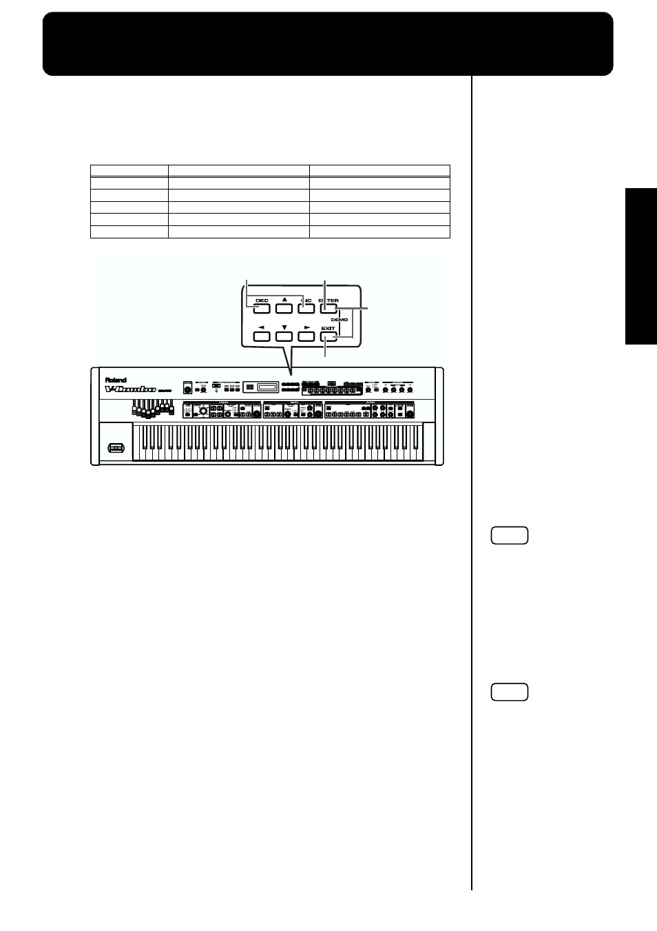 Listening to the demo songs, Pressing [exit] button to listen demo song (p. 27) | Roland VR-760 User Manual | Page 27 / 120