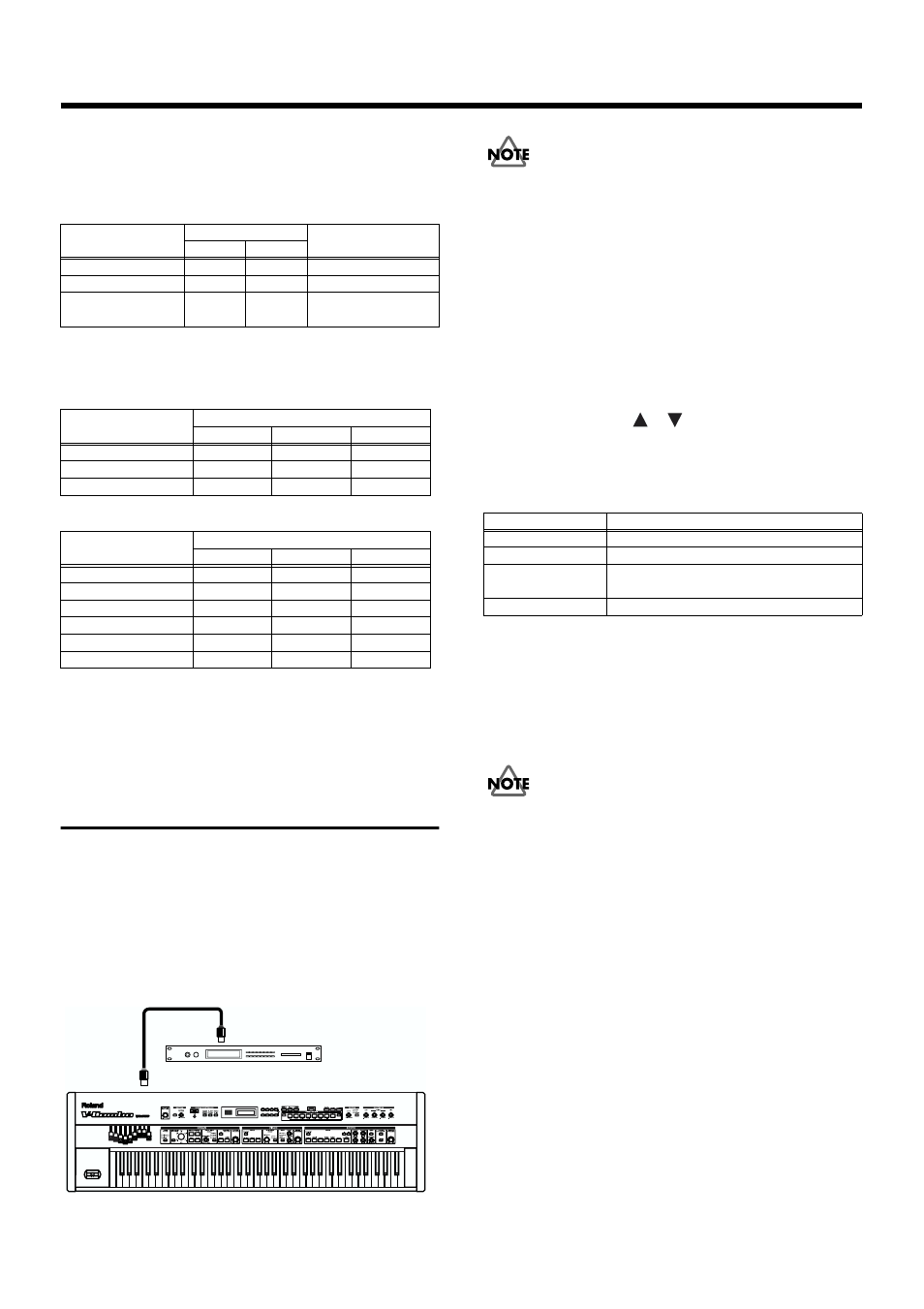 Controlling external midi devices with the vr-760, Making connections, Settings for controlling an external midi device | Roland VR-760 User Manual | Page 82 / 120