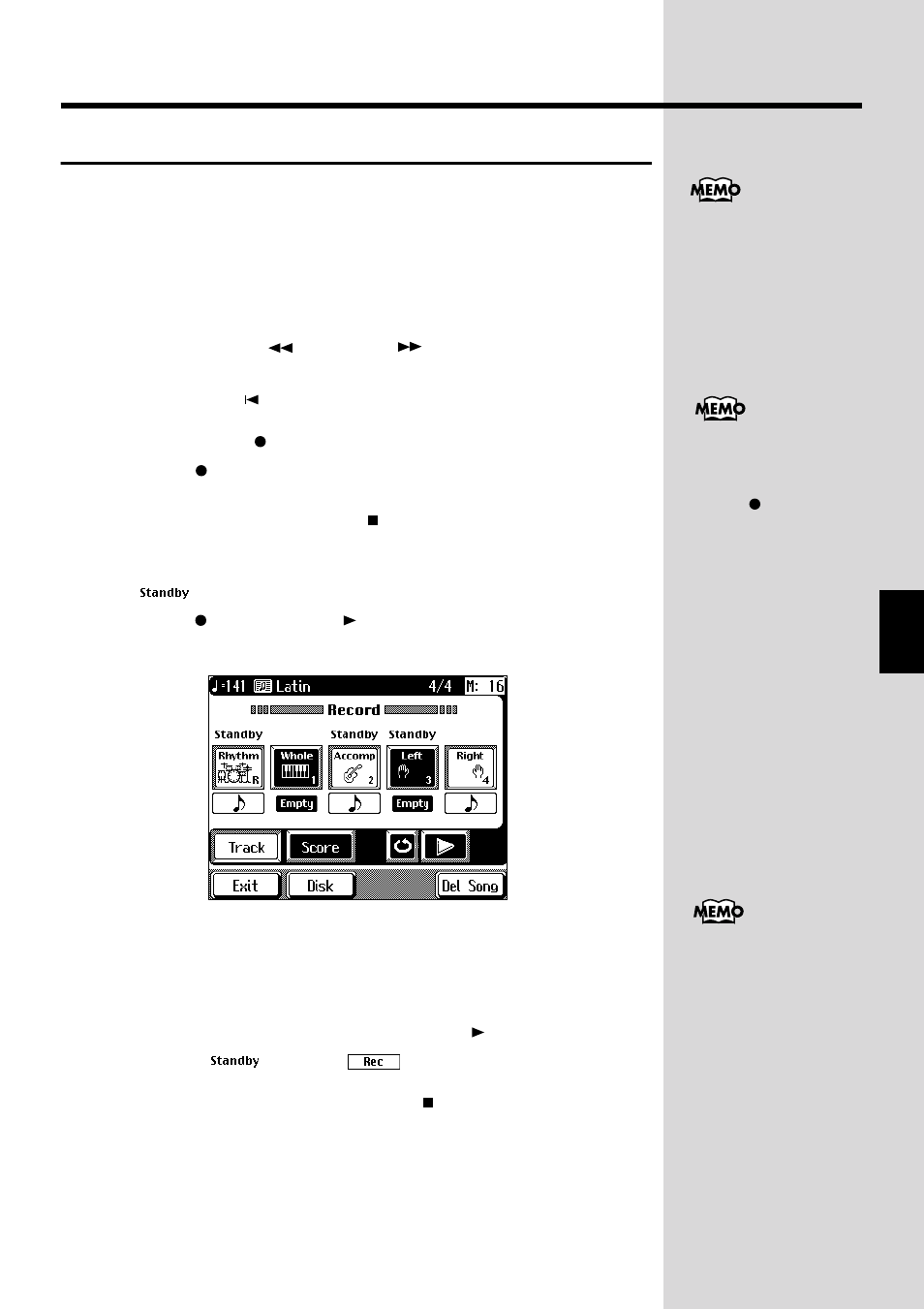 Redoing a recording | Roland KF-90 User Manual | Page 101 / 196