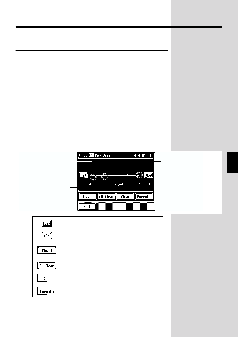 Ession (p. 105) | Roland KF-90 User Manual | Page 105 / 196