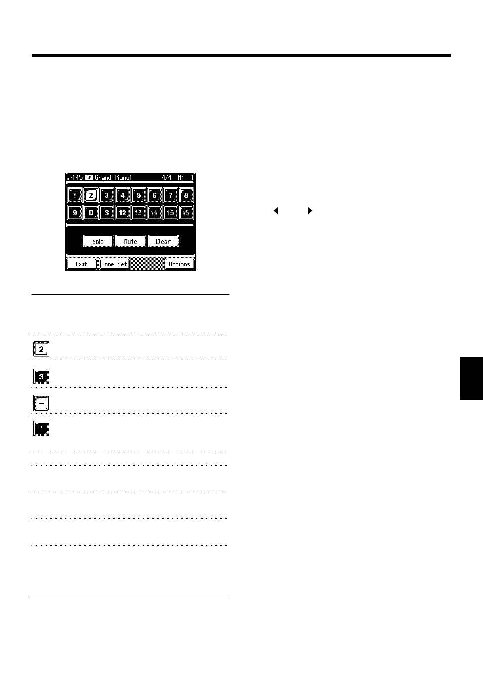 The 16-track sequencer screen, Recording with the 16 track sequencer, 119 chapter 5 advanced recording function | Roland KF-90 User Manual | Page 119 / 196