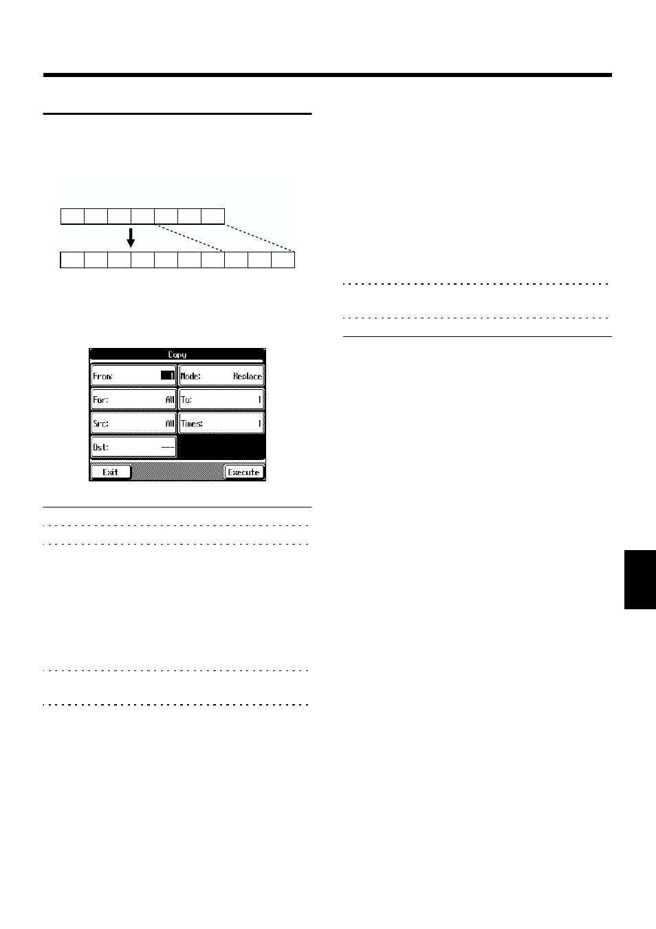 Copying a measure, Pattern (p. 125, p. 126), 125 chapter 6 editing functions | Roland KF-90 User Manual | Page 125 / 196