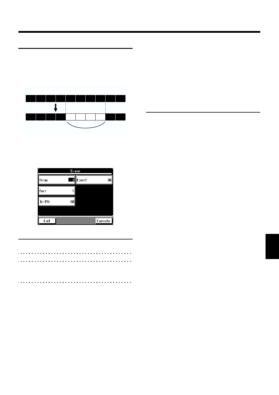 Making a measure blank, Refer to the “making a measure blank” (p. 129), Makes a measure blank (p. 129) | 129 chapter 6 editing functions | Roland KF-90 User Manual | Page 129 / 196