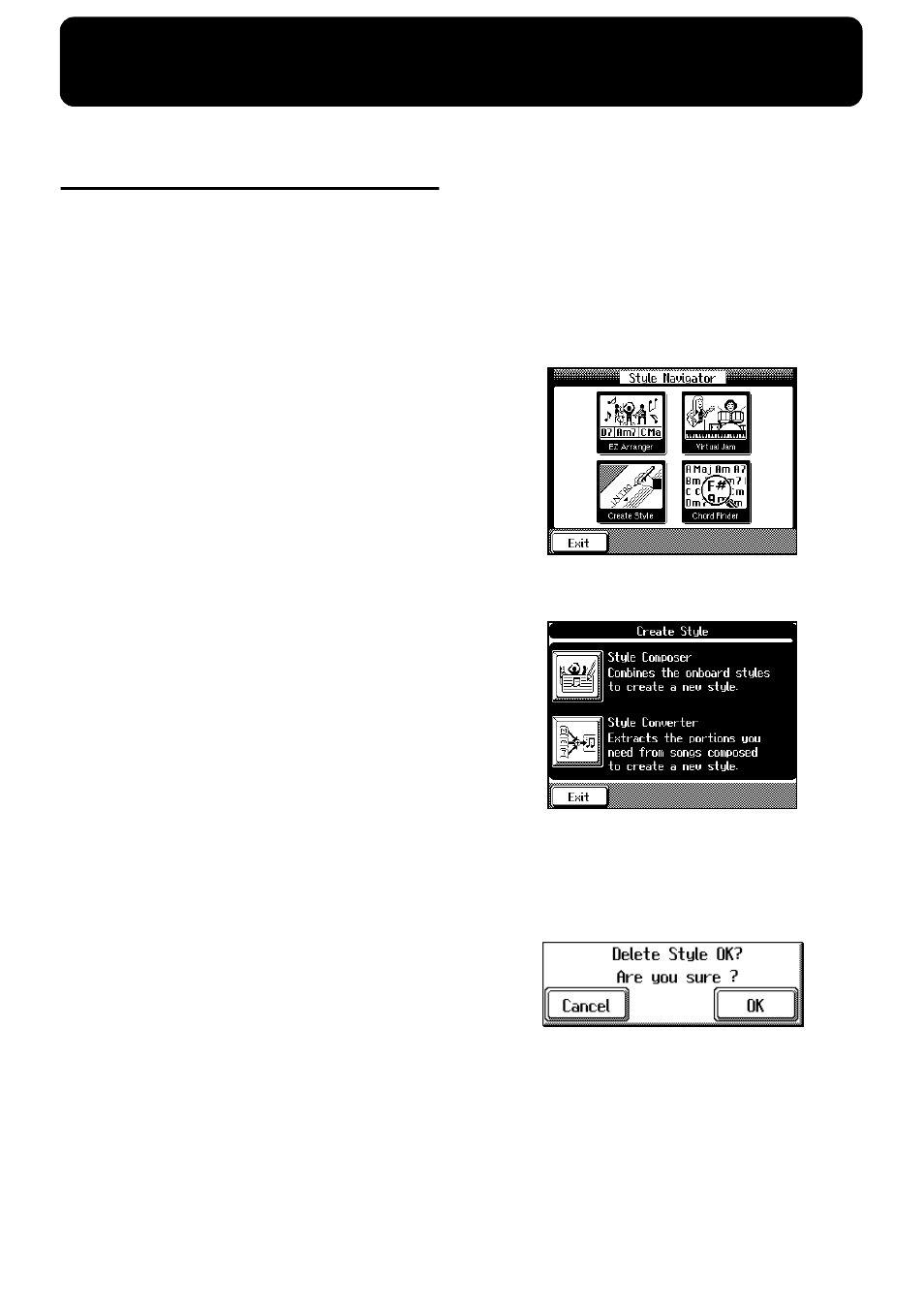 Chapter 7 using other functions, Creating an original style (user style), Style that you've made yourself (p. 132) | Style composer, Style converter (p. 134) | Roland KF-90 User Manual | Page 132 / 196