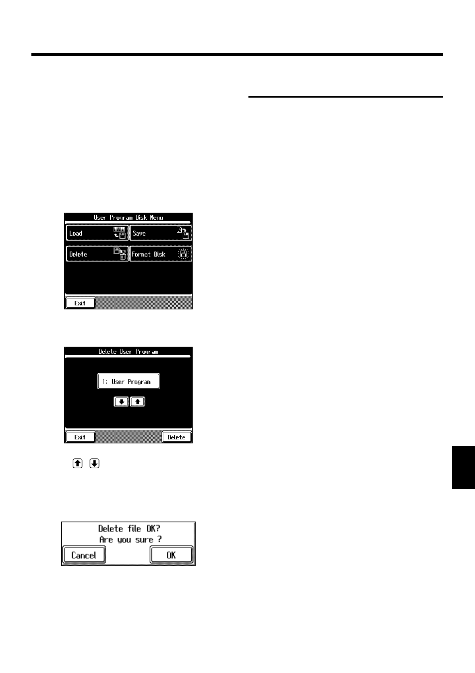 Erasing a user program saved on a floppy disk, 141 chapter 7 using other functions | Roland KF-90 User Manual | Page 141 / 196