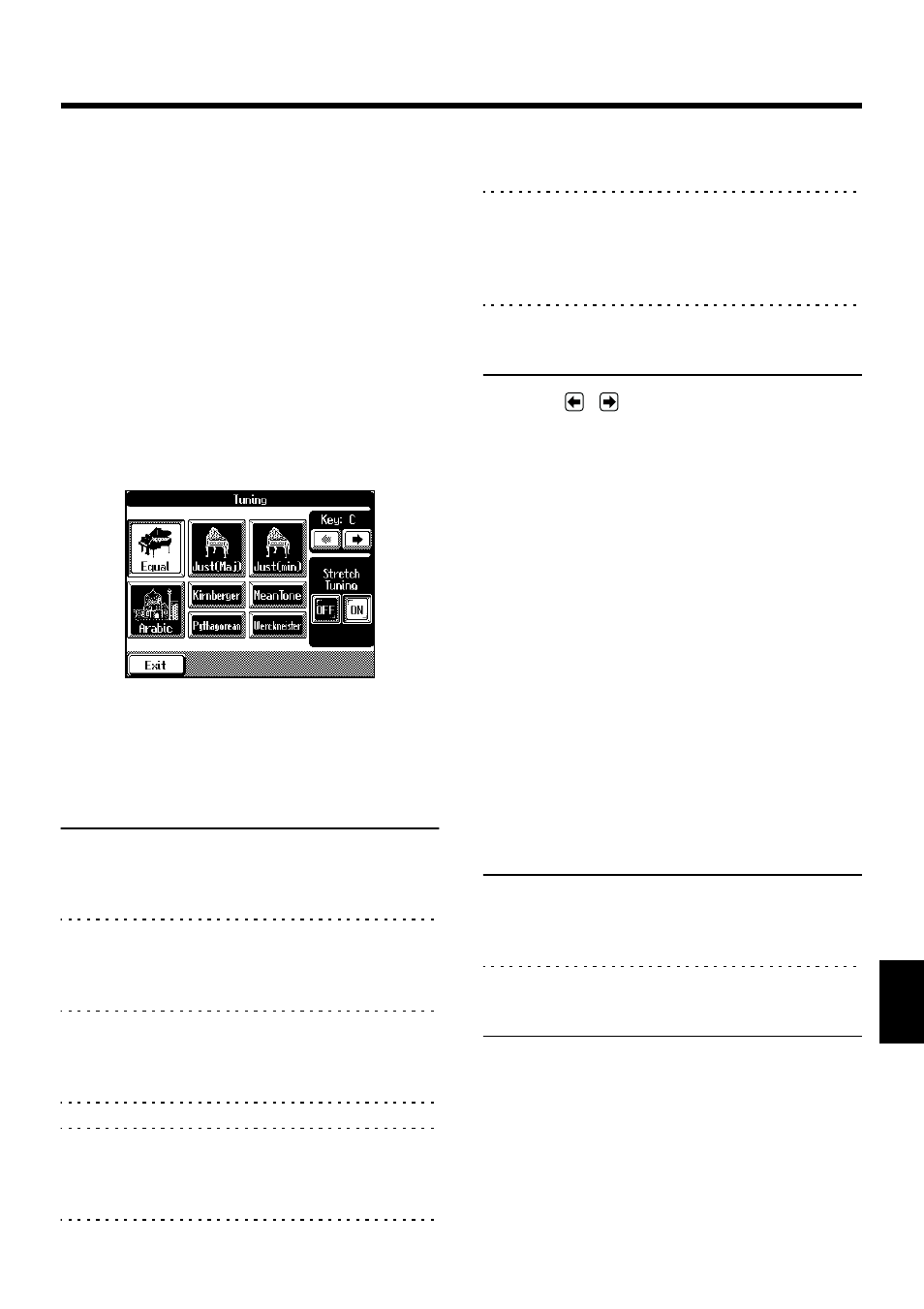 Changing the tuning, 143 chapter 8 changing various settings, Choosing the tuning | Changing the tuning curve | Roland KF-90 User Manual | Page 143 / 196