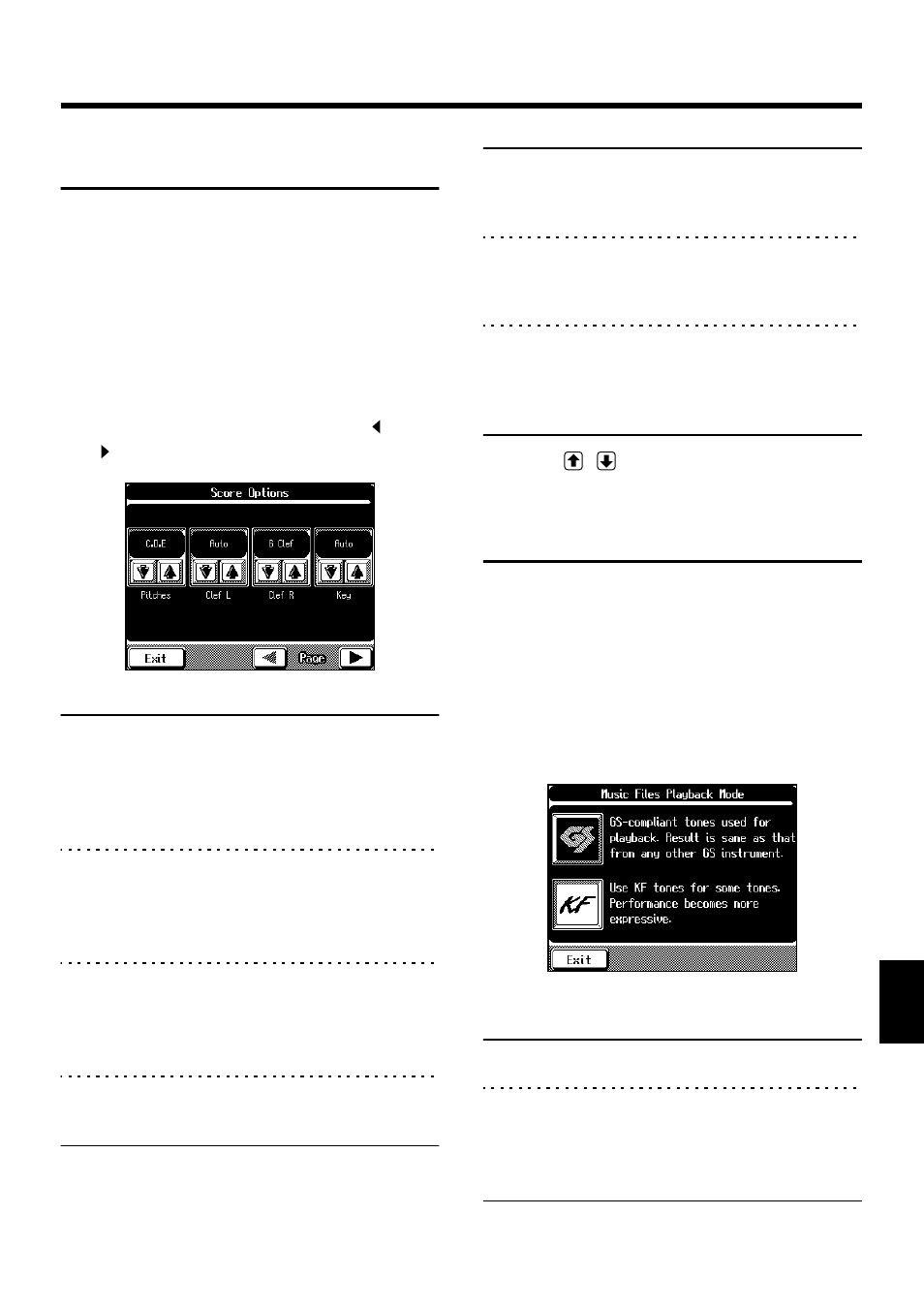 Changing the settings for score screen, Changing the tone set when playing back a song, Changing the | Settings for score screen, P. 149), 149 chapter 8 changing various settings | Roland KF-90 User Manual | Page 149 / 196