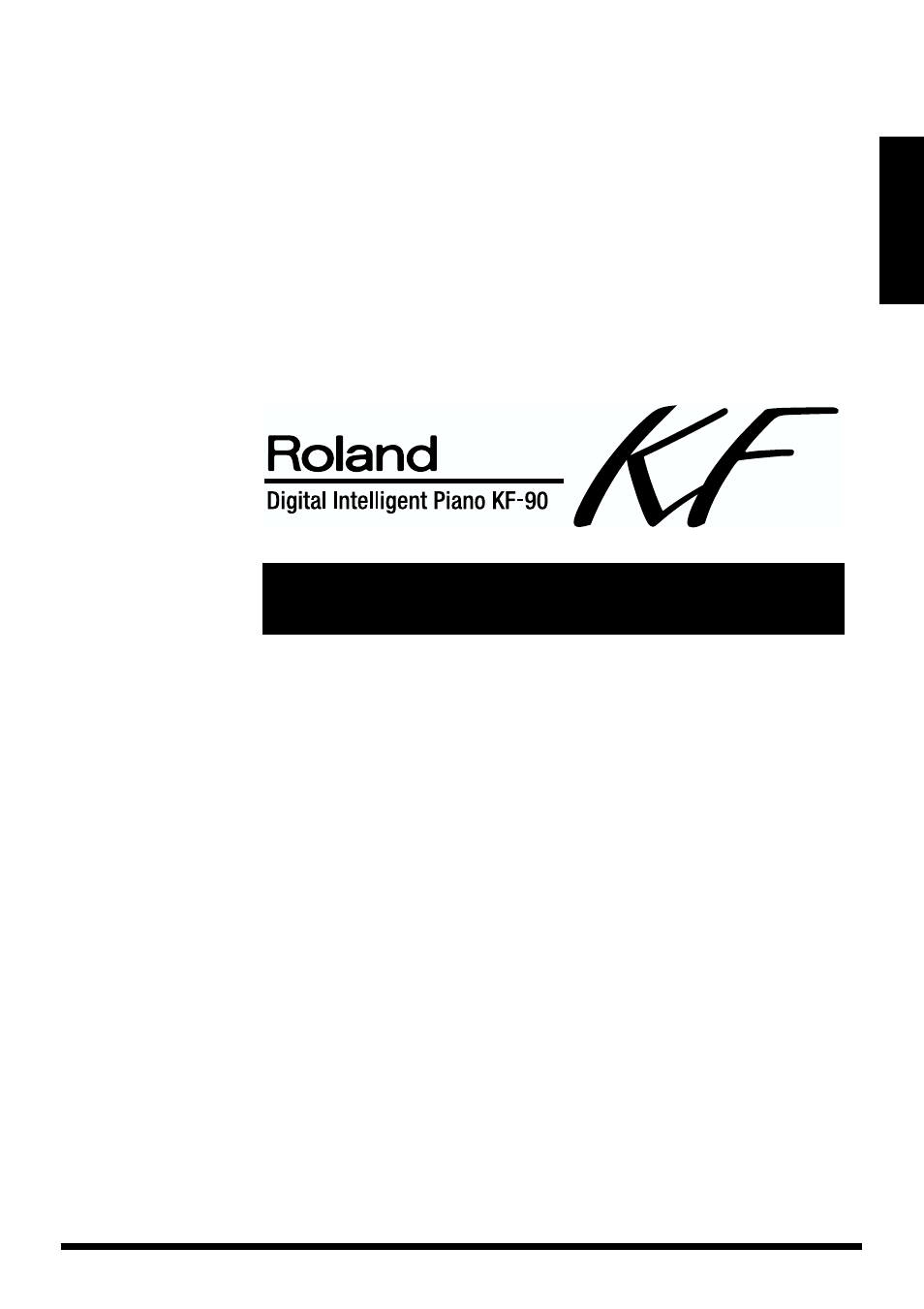 Quick start | Roland KF-90 User Manual | Page 21 / 196