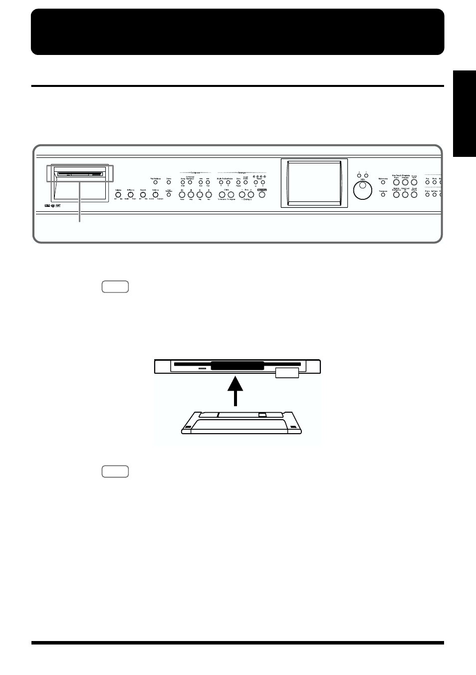 Using music files, Listening to music files, Inserting and ejecting a floppy disk | Roland KF-90 User Manual | Page 39 / 196