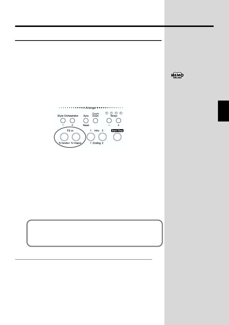 Modifying an accompaniment, To the variation accompaniment pattern (p. 77), To the original accompaniment pattern (p. 77) | Roland KF-90 User Manual | Page 77 / 196