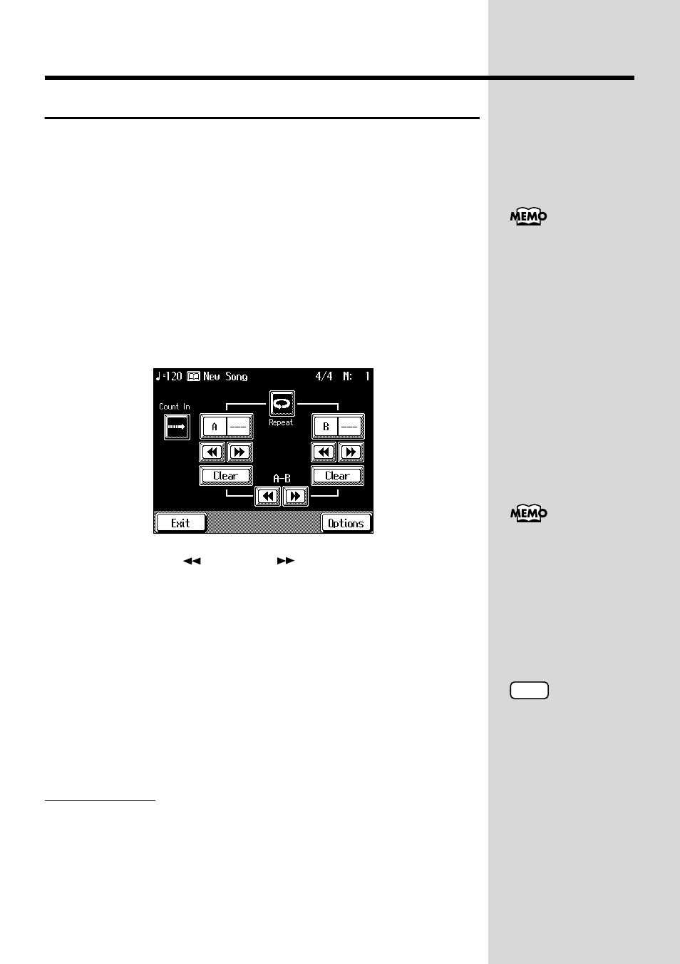 Placing a marker within a song, Placing/erasing a marker within a song | Roland KF-90 User Manual | Page 90 / 196