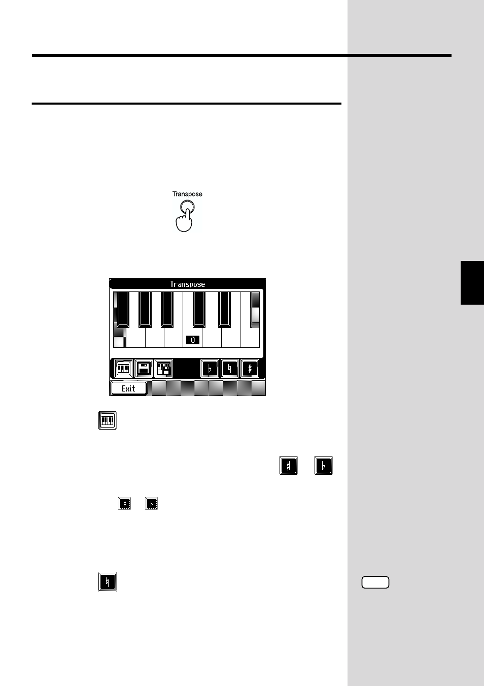 Transposes the keyboard or songs pitch (p. 93), Transpose setting (p. 93) | Roland KF-90 User Manual | Page 93 / 196