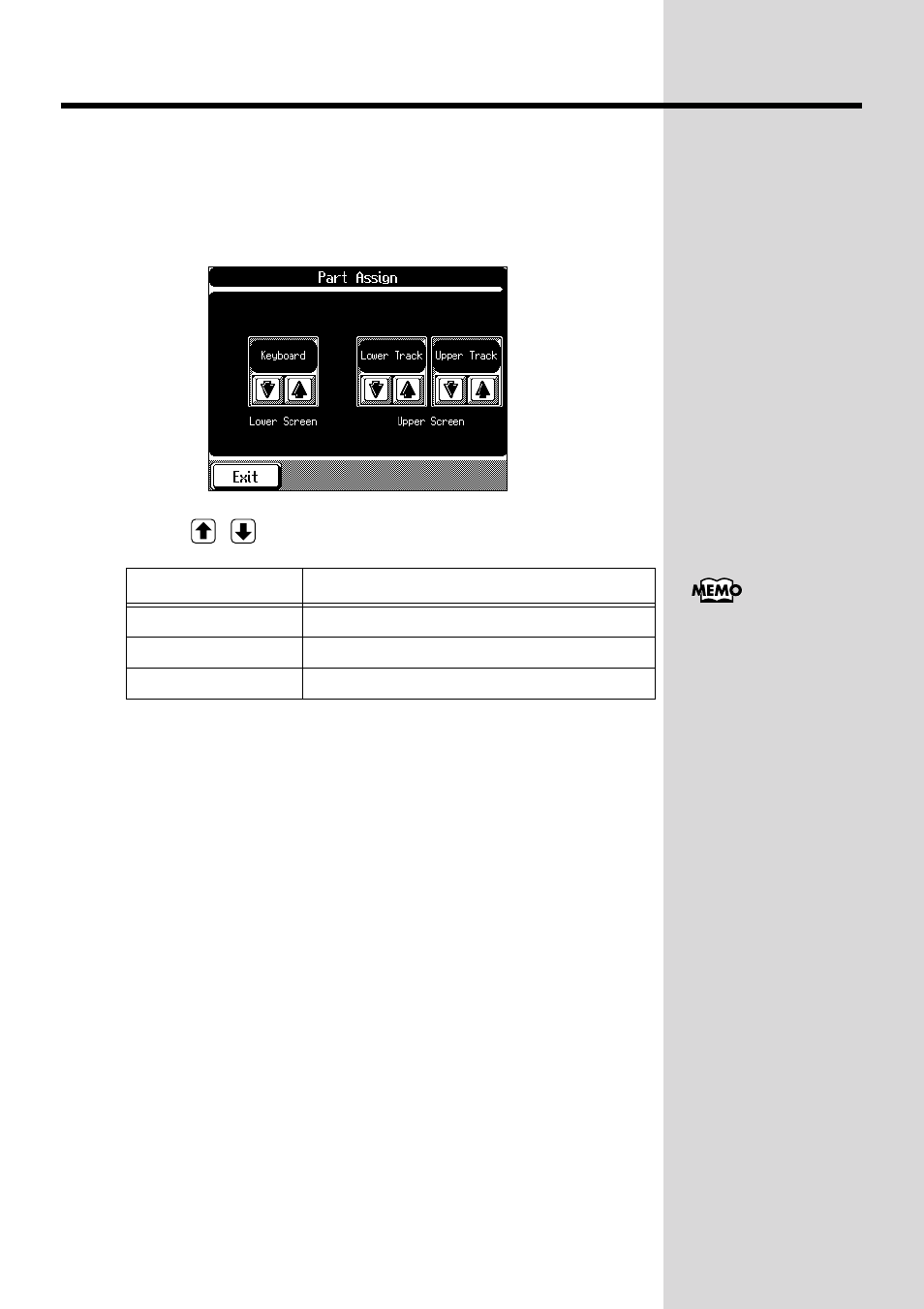 Specifying the part to display | Roland KF-90 User Manual | Page 96 / 196