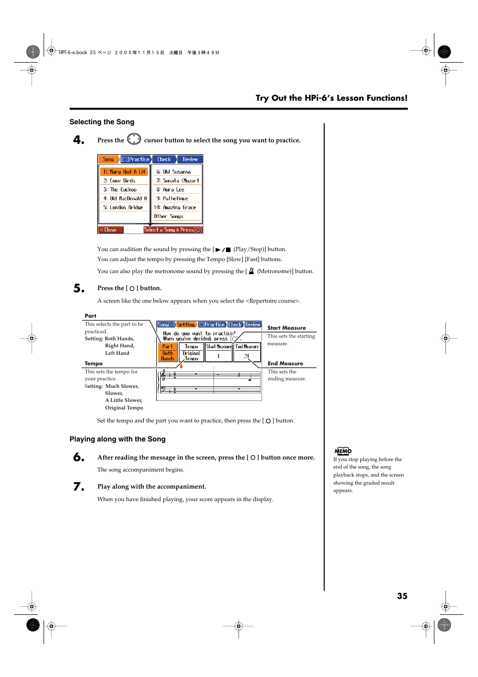 Roland HPi-6 User Manual | Page 35 / 124