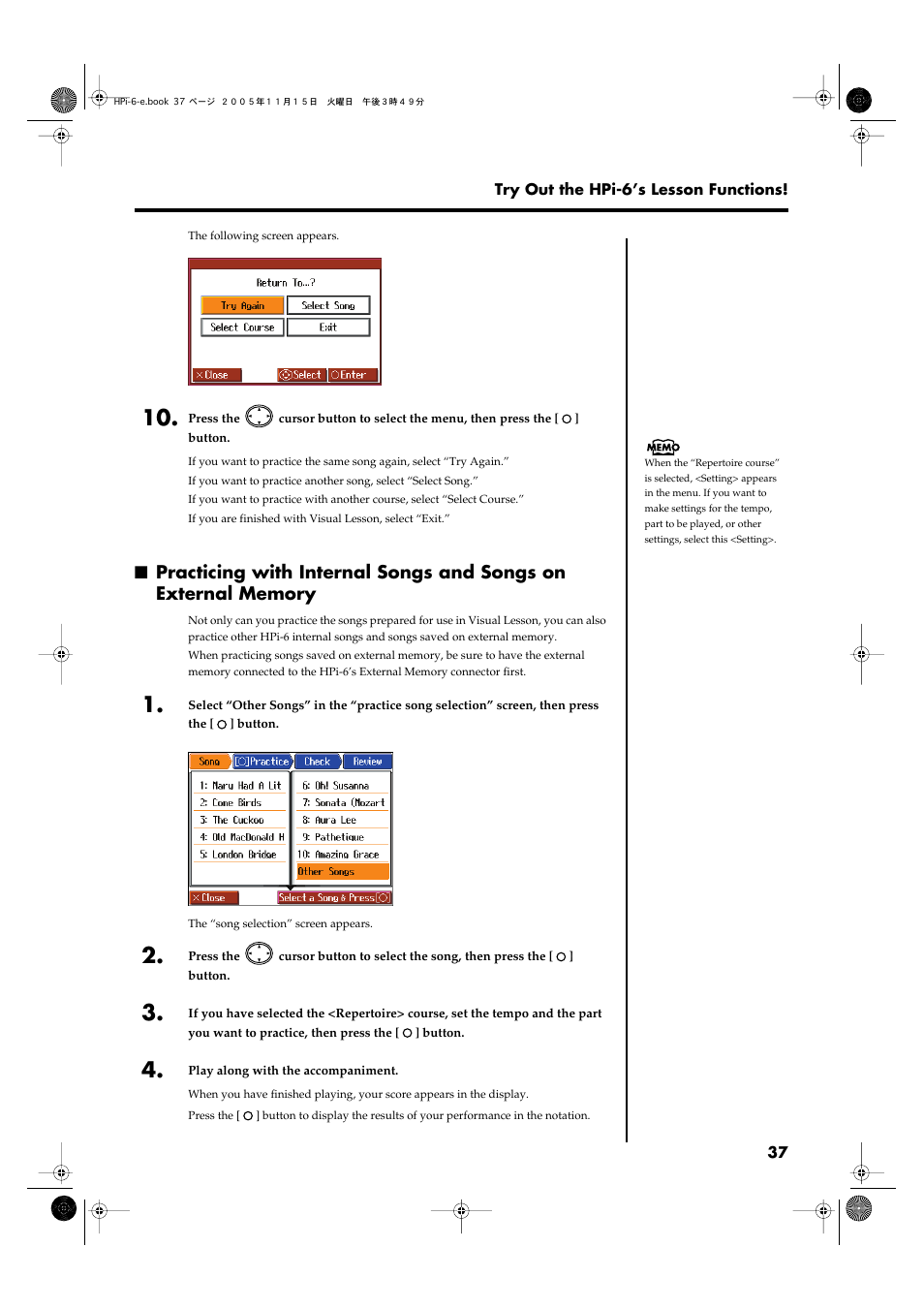 Roland HPi-6 User Manual | Page 37 / 124