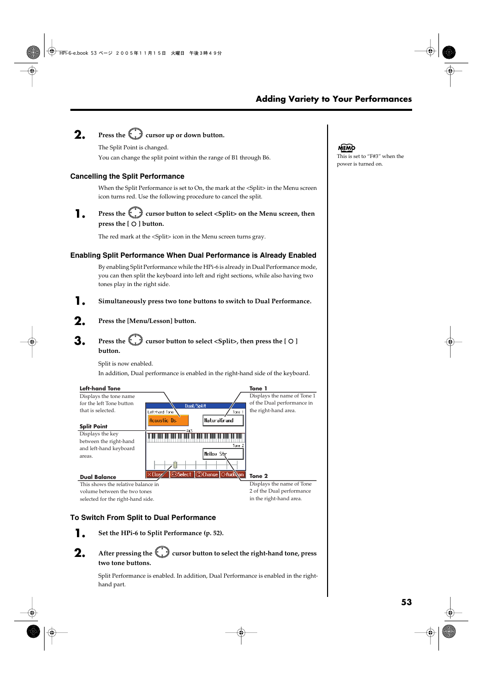 Roland HPi-6 User Manual | Page 53 / 124