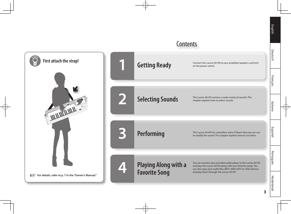 Roland Lucina AX-09 User Manual | Page 3 / 12