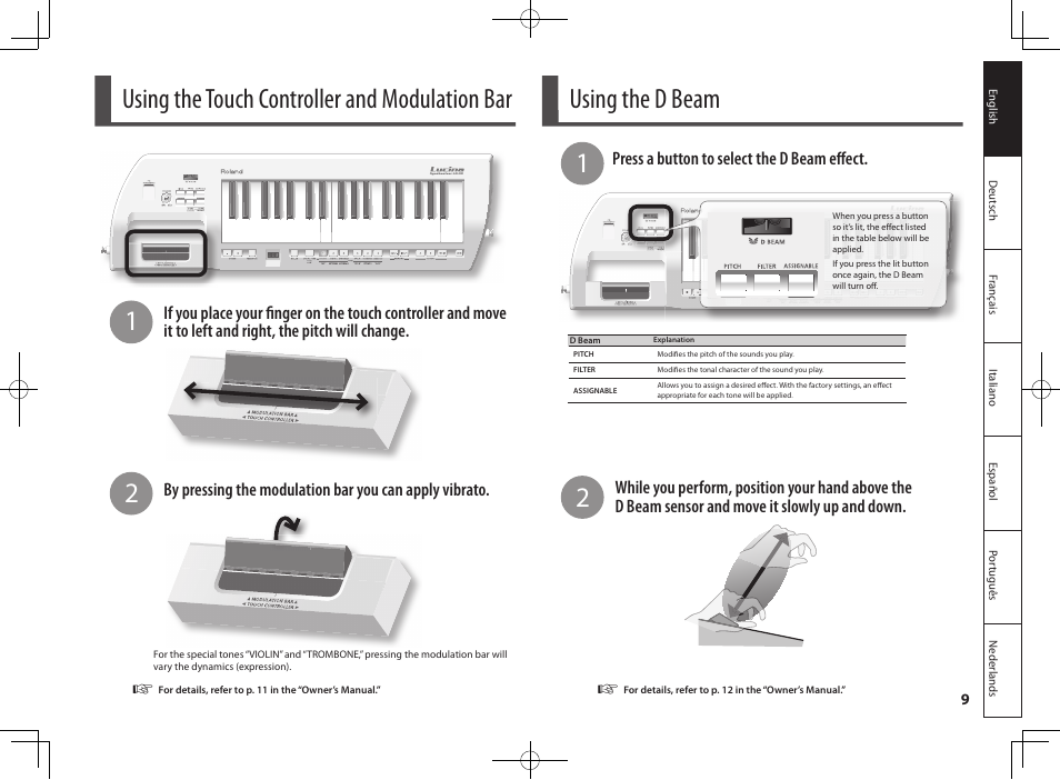 Roland Lucina AX-09 User Manual | Page 9 / 12