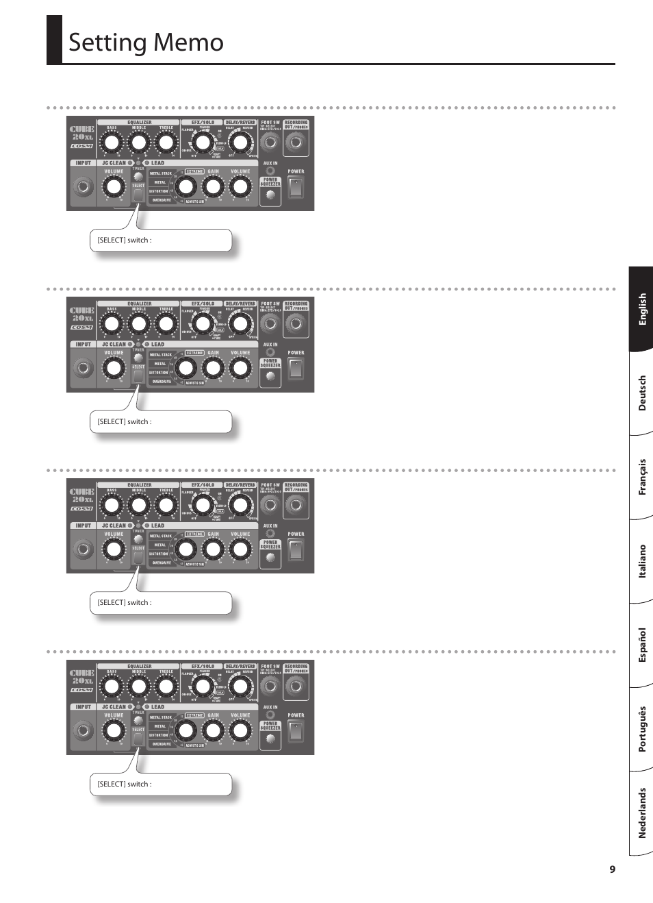 Roland CUBE 20XL User Manual | Page 11 / 16