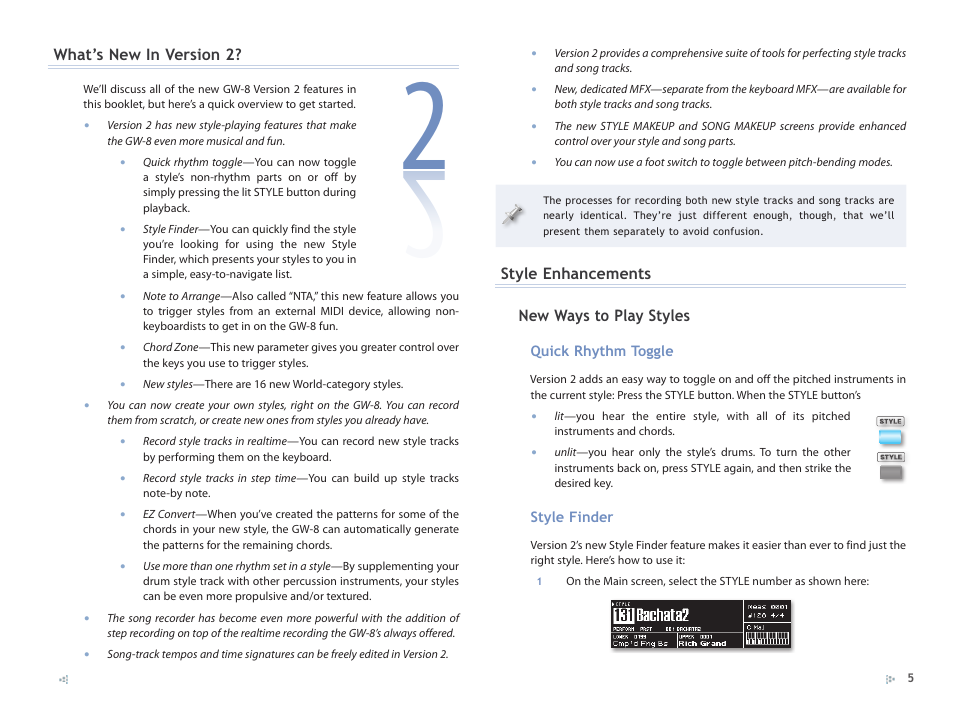 Roland GW-8 ReleaseNote 2 User Manual | Page 5 / 32