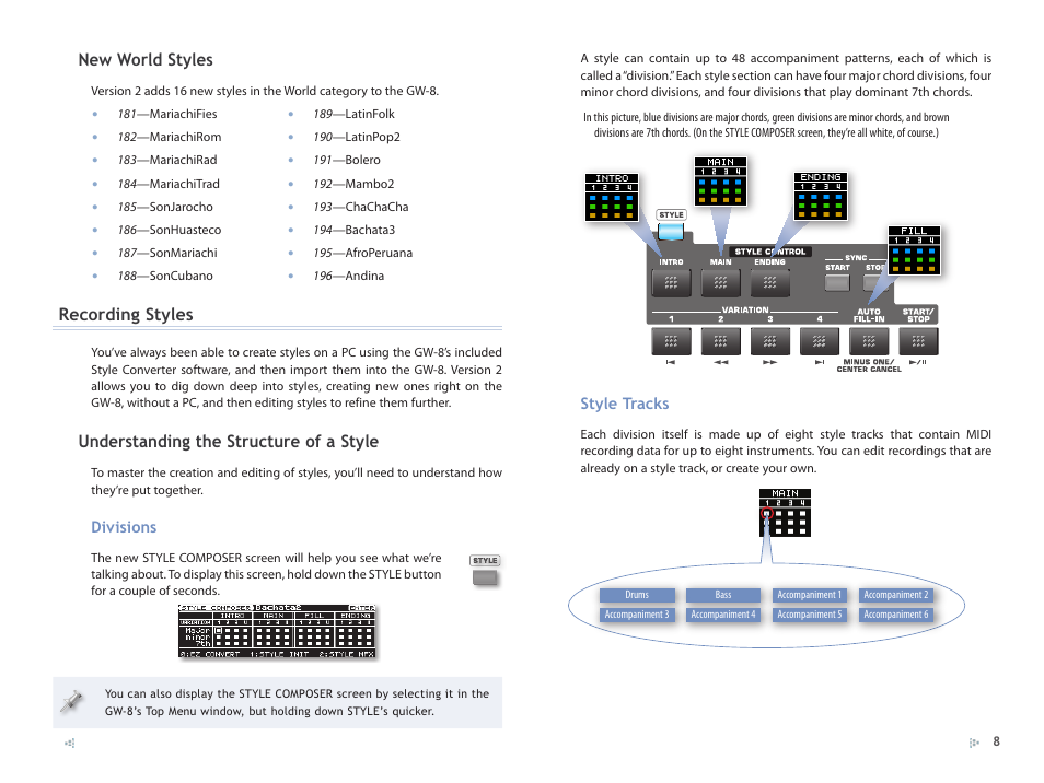 Roland GW-8 ReleaseNote 2 User Manual | Page 8 / 32