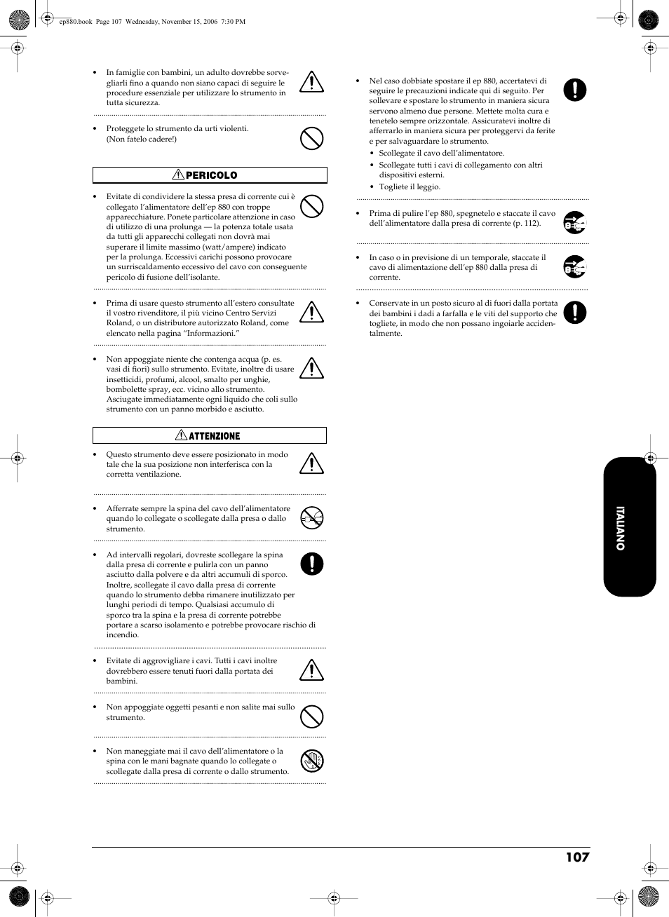 Roland EP-880 User Manual | Page 107 / 216