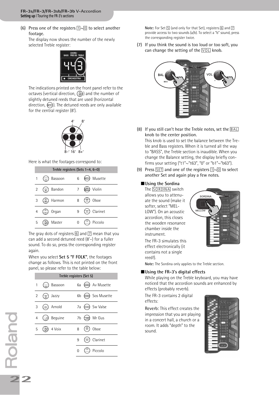 Effect (see p. 22) | Roland FR-3sb User Manual | Page 22 / 66