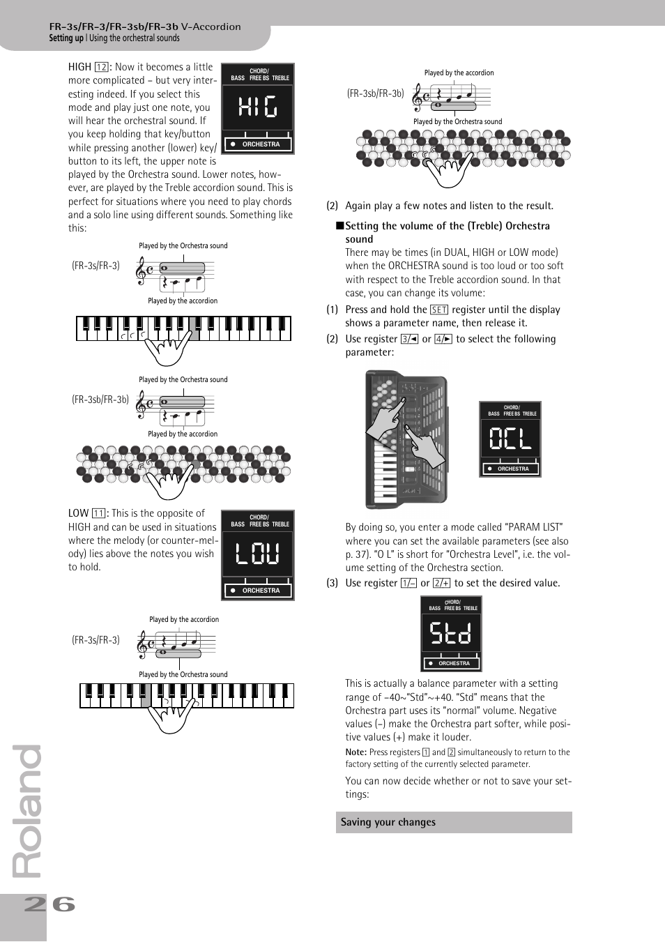 Roland FR-3sb User Manual | Page 26 / 66