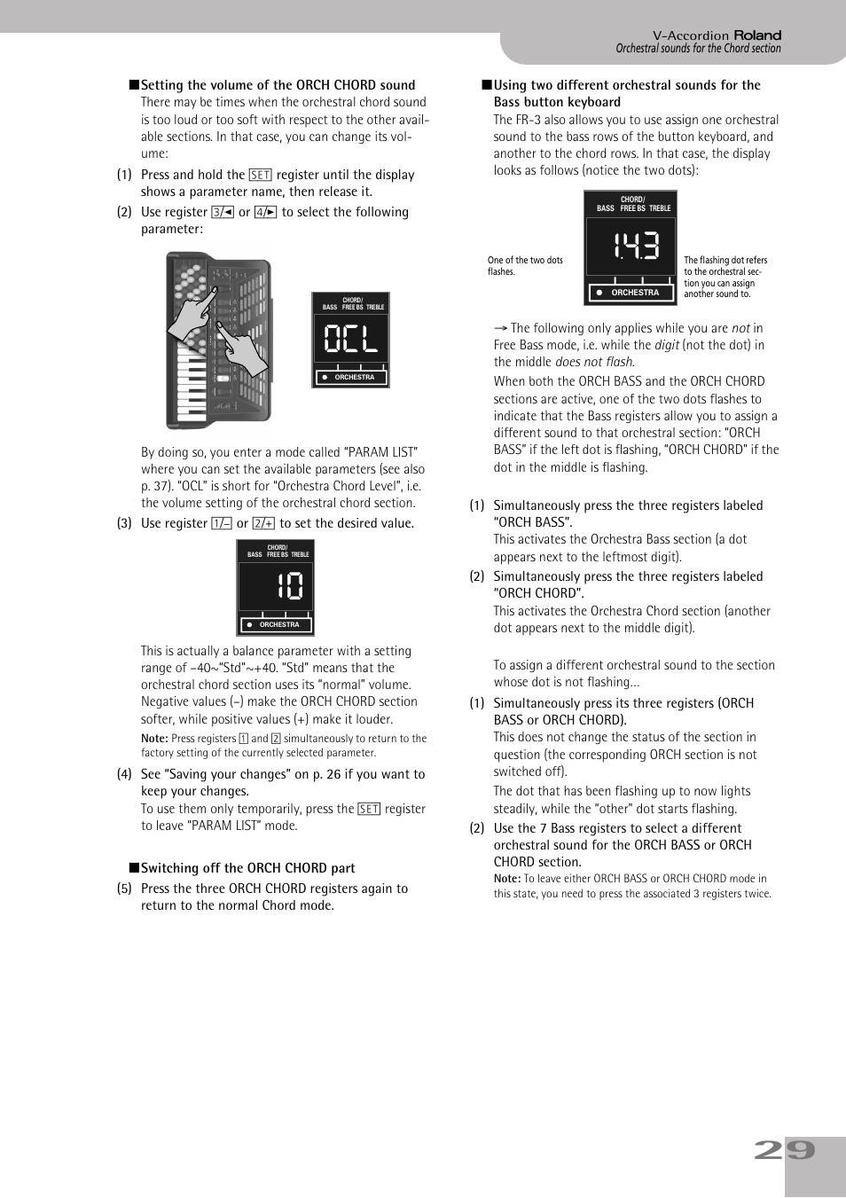 Roland FR-3sb User Manual | Page 29 / 66