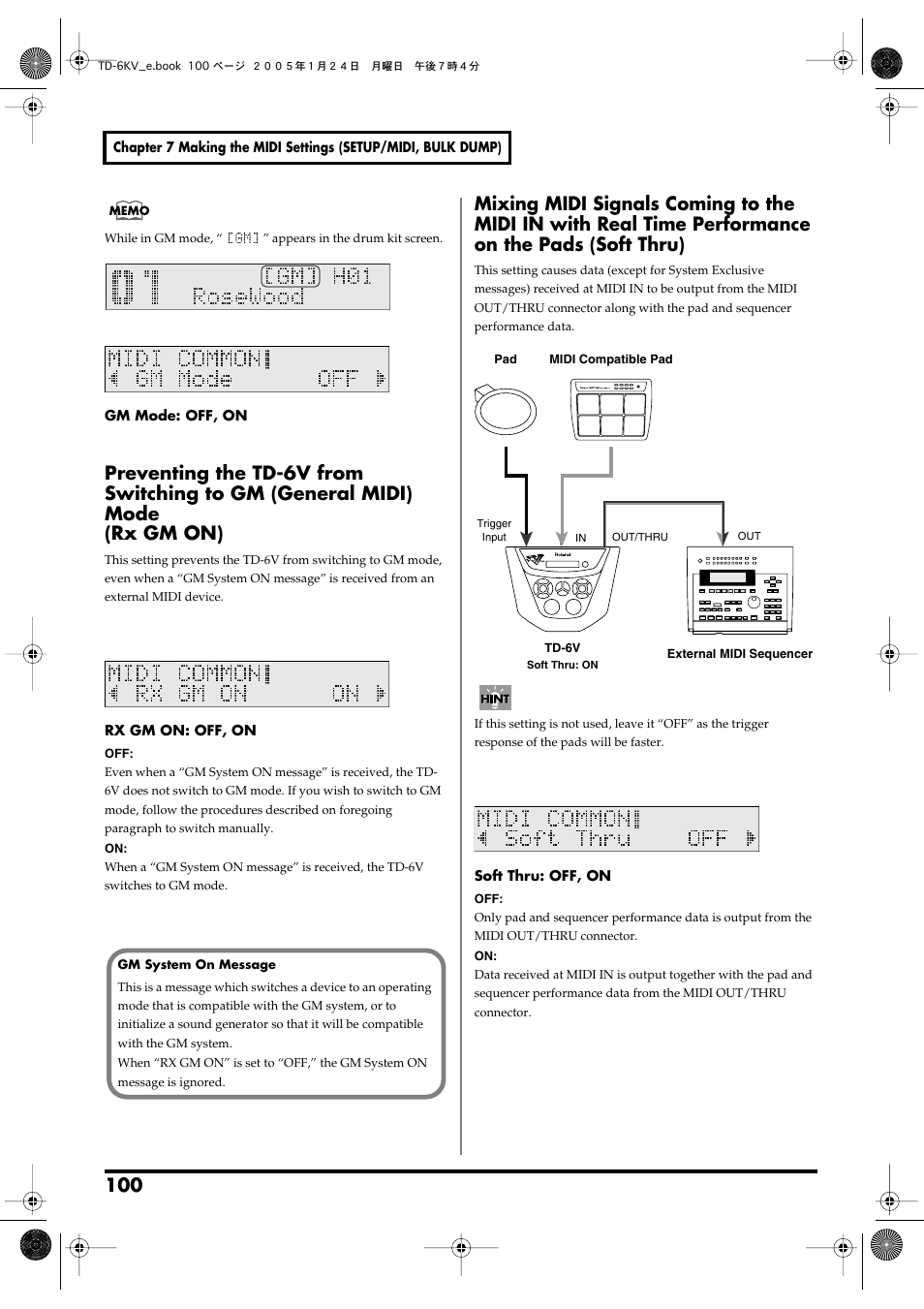 Roland TD-6V User Manual | Page 100 / 148