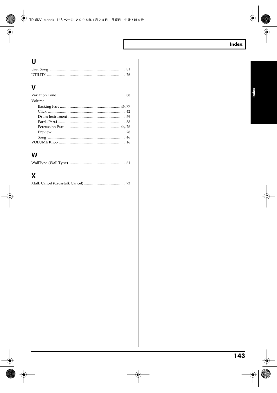 Roland TD-6V User Manual | Page 143 / 148