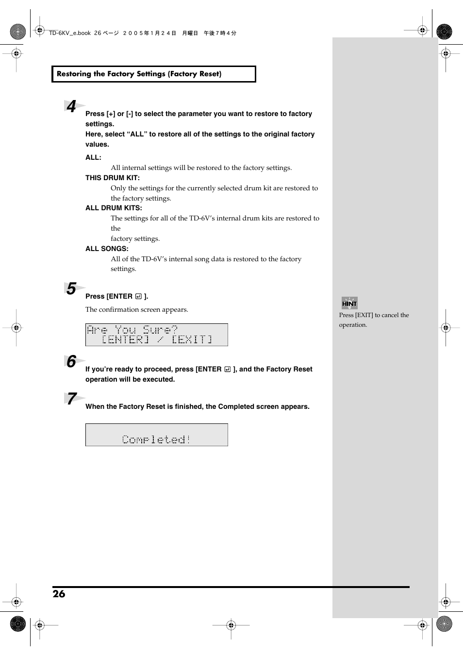 Roland TD-6V User Manual | Page 26 / 148