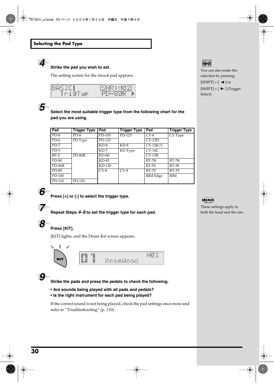 Roland TD-6V User Manual | Page 30 / 148