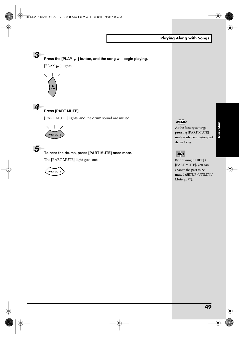Roland TD-6V User Manual | Page 49 / 148