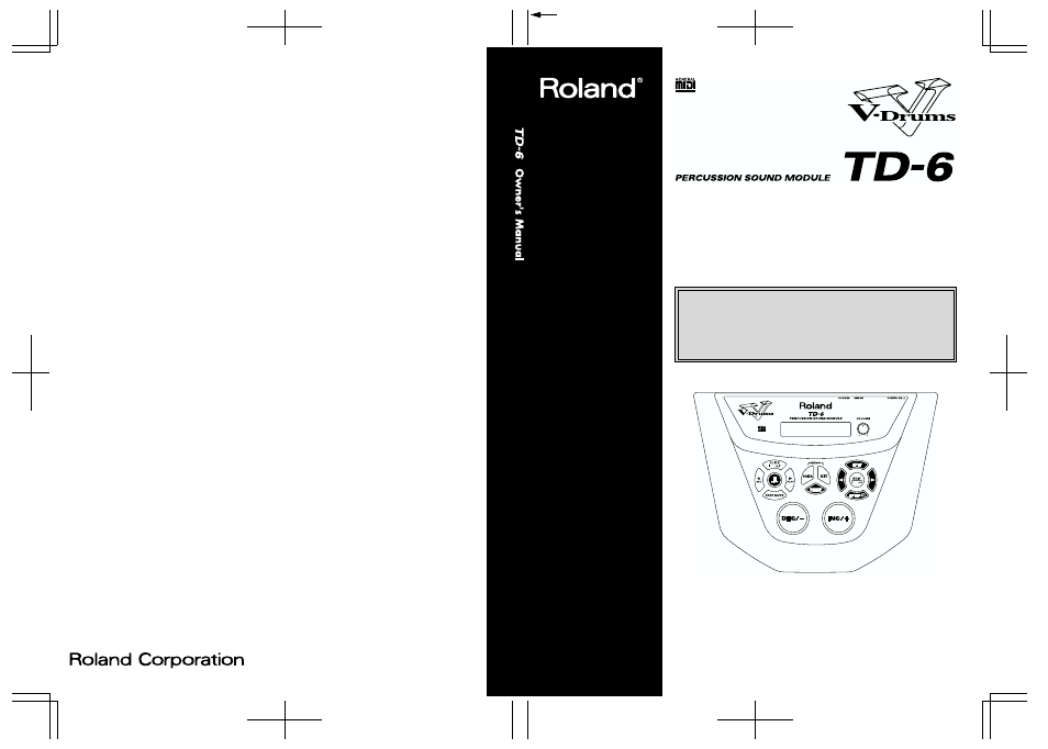 Roland TD-6 User Manual | 160 pages