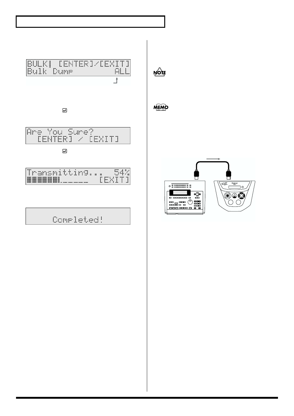 Returning saved data to the td-6 | Roland TD-6 User Manual | Page 104 / 160