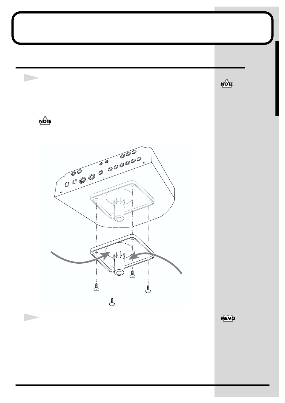 Making the settings, Mounting the td-6 to the stand | Roland TD-6 User Manual | Page 19 / 160