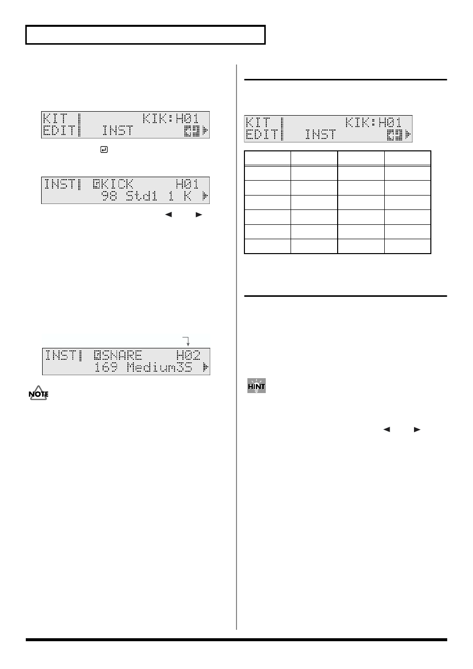 Choosing on the td-6, Notation used in the screen, Helpful functions for edit | P. 58), The selected pad (preview; p. 58), Trigger select; p. 58) | Roland TD-6 User Manual | Page 58 / 160