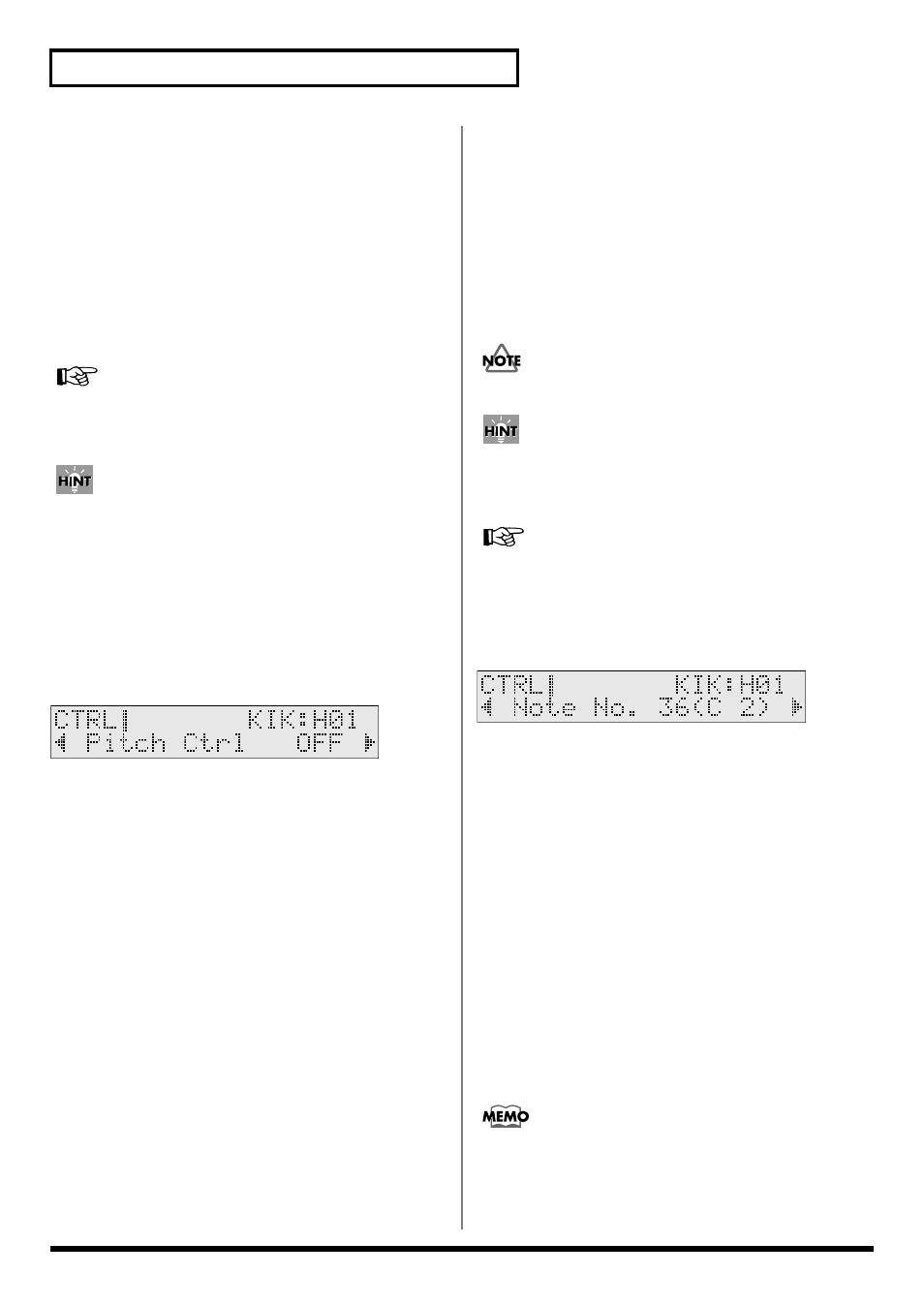 Midi note number for each pad (note number) | Roland TD-6 User Manual | Page 66 / 160