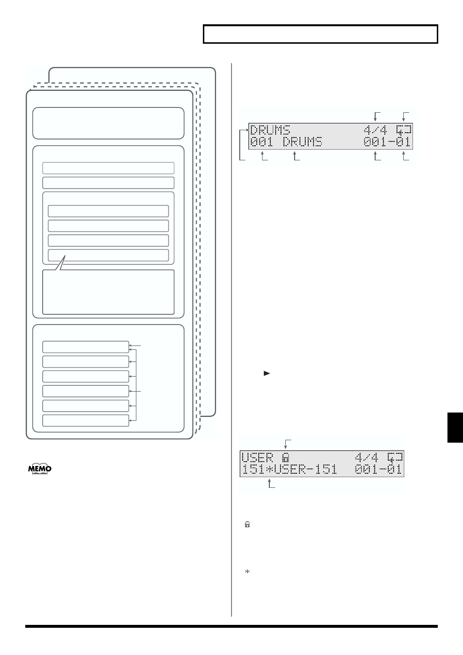 About the song screen, Calls up the song’s basic settings screen (p. 83) | Roland TD-6 User Manual | Page 83 / 160