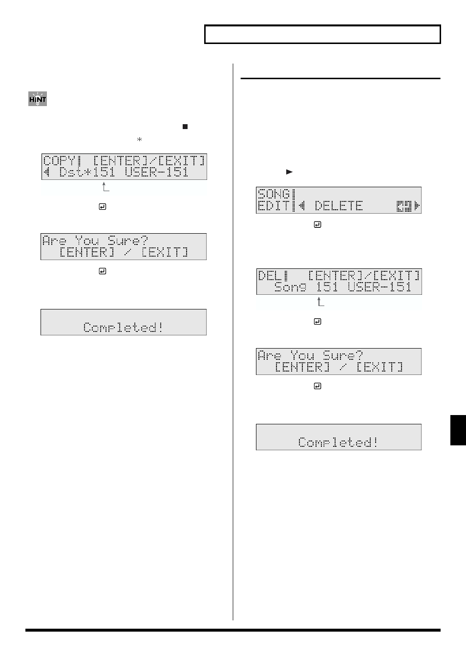 Deleting a song (delete) | Roland TD-6 User Manual | Page 91 / 160