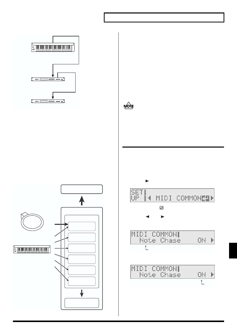 How the internal sequencer operates, Making the midi settings (midi common) | Roland TD-6 User Manual | Page 97 / 160