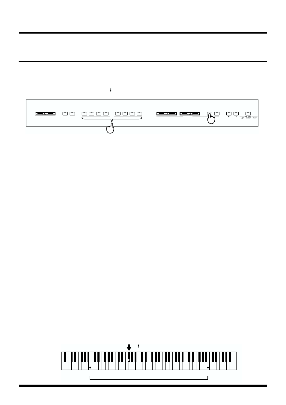 Changing the split point, Playing the keyboard | Roland HP 237R User Manual | Page 17 / 44