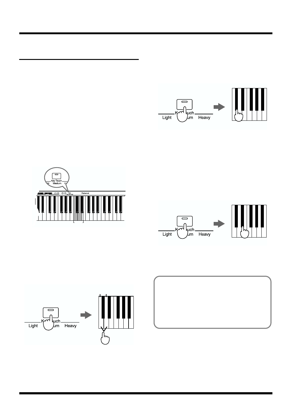 Adjusting the pitch of the sound–master tuning, Lowering/ raising the reference pitch, Setting the reference pitch to 440.0 hz | Setting the reference pitch to 442.0 hz | Roland HP 237R User Manual | Page 26 / 44