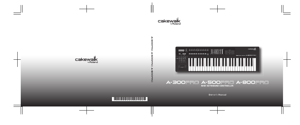 Roland cakewalk A-800PRO User Manual | 92 pages