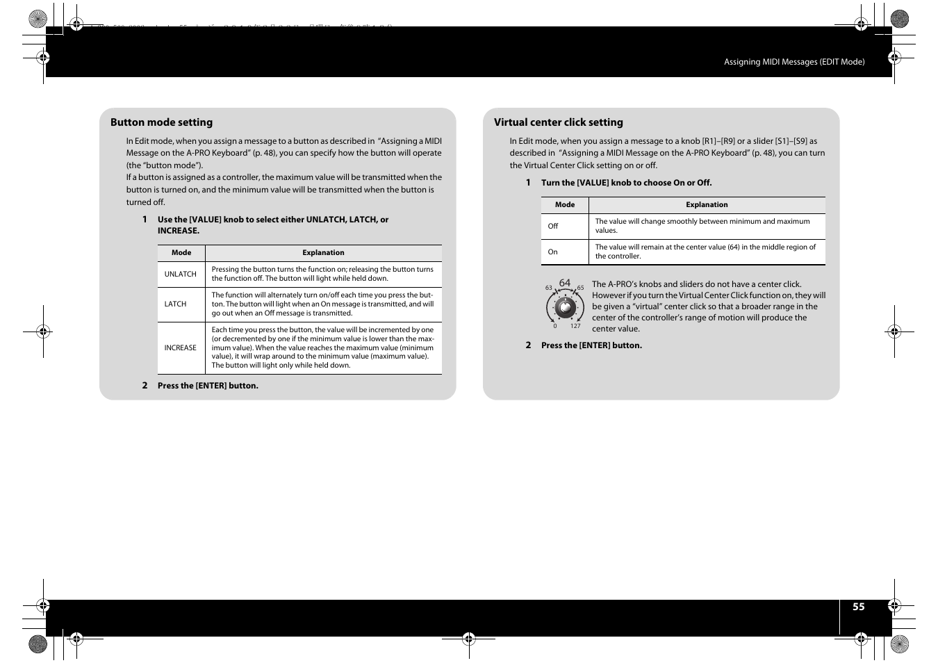 Roland cakewalk A-800PRO User Manual | Page 55 / 92