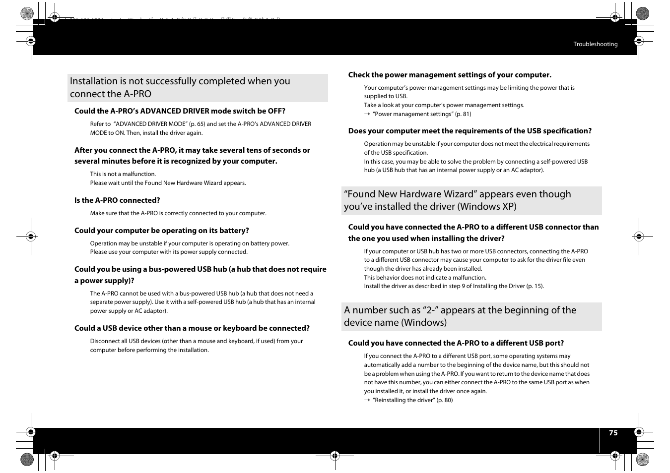 Roland cakewalk A-800PRO User Manual | Page 75 / 92