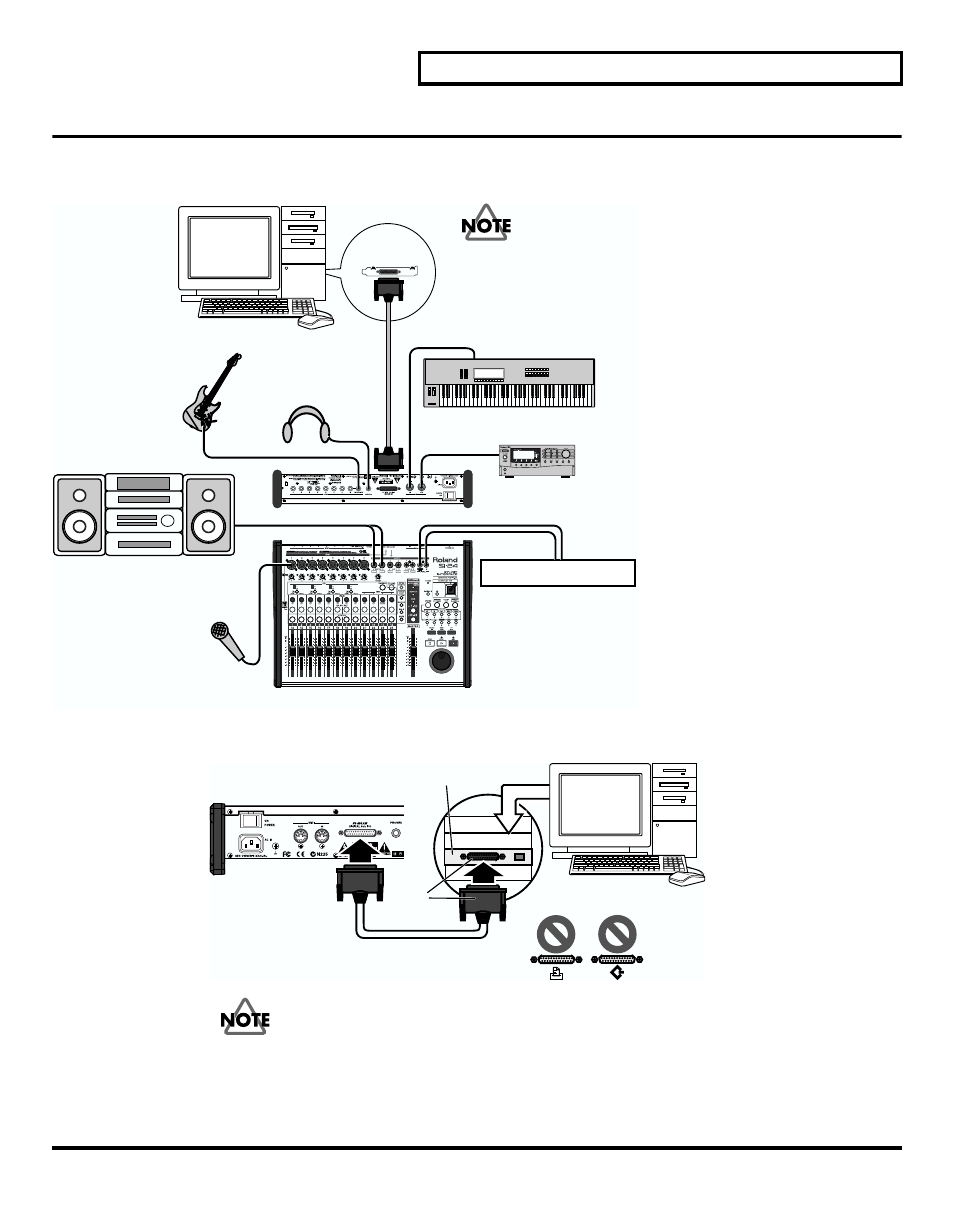 Step 2: connecting your equipment, Setting up studio package pro | Roland Studio Package Pro User Manual | Page 7 / 36