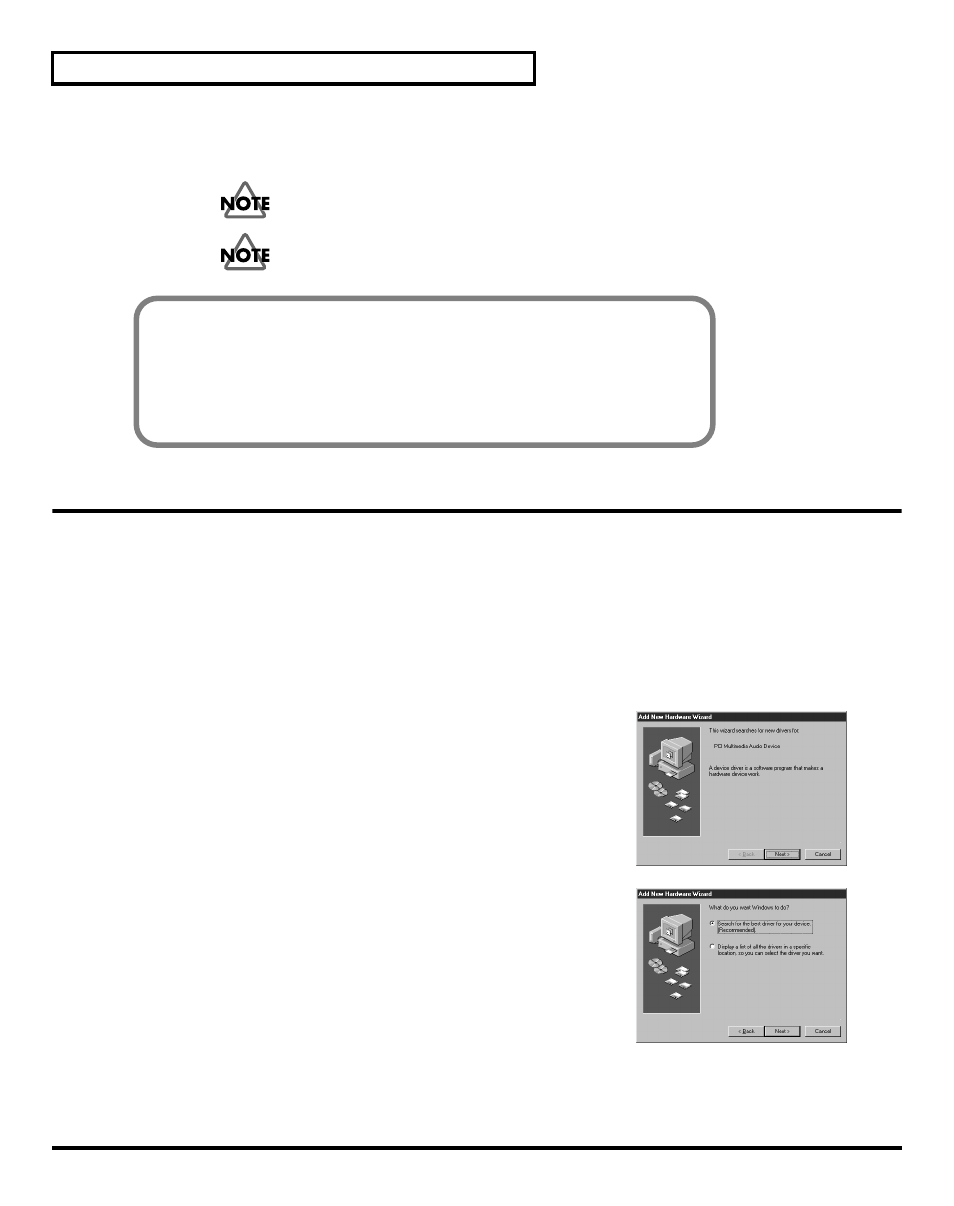 Step 3: driver installation, Windows 98 | Roland Studio Package Pro User Manual | Page 8 / 36