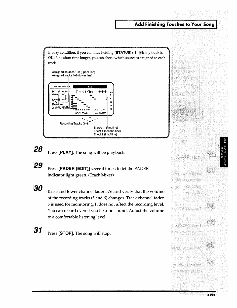 Roland 24 bit Digital Studio Workstation VS-890 User Manual | Page 101 / 148